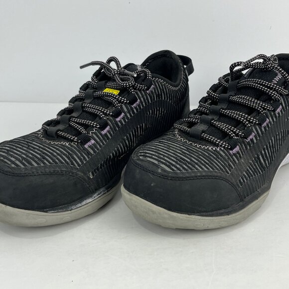 Skechers Safety Work Shoes Size 10 Gray Steel Toe Cap Round Toe Lace Up Flat Hee - Picture 2 of 6